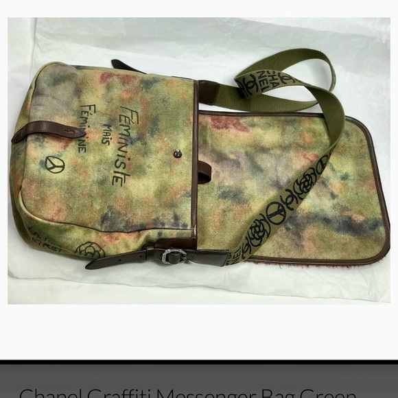 Chanel Limited Edition Multicolor Graffiti Canvas On The Pavements Messenger Bag - Picture 6 of 7
